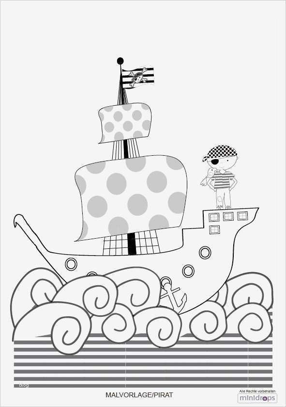 Piratenflagge Vorlage Zum Ausdrucken Fabelhaft Pirat Malvorlage Ausmalbild Piratenschiff