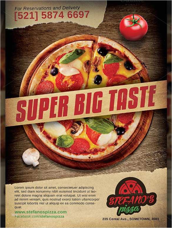Pizza Flyer Vorlage Beste Pics for Restaurant Advertisement Posters