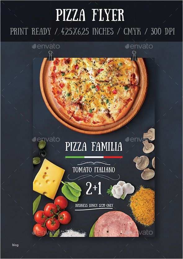 Pizza Flyer Vorlage Erstaunlich Pizza Flyer Template
