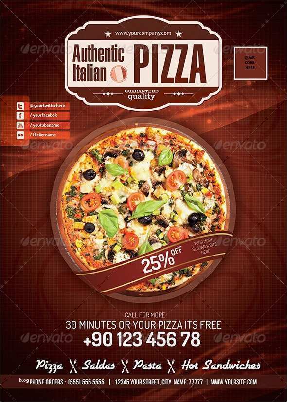 Pizza Flyer Vorlage Fabelhaft Pizza Restaurant Psd Flyer by Konfikkonfik