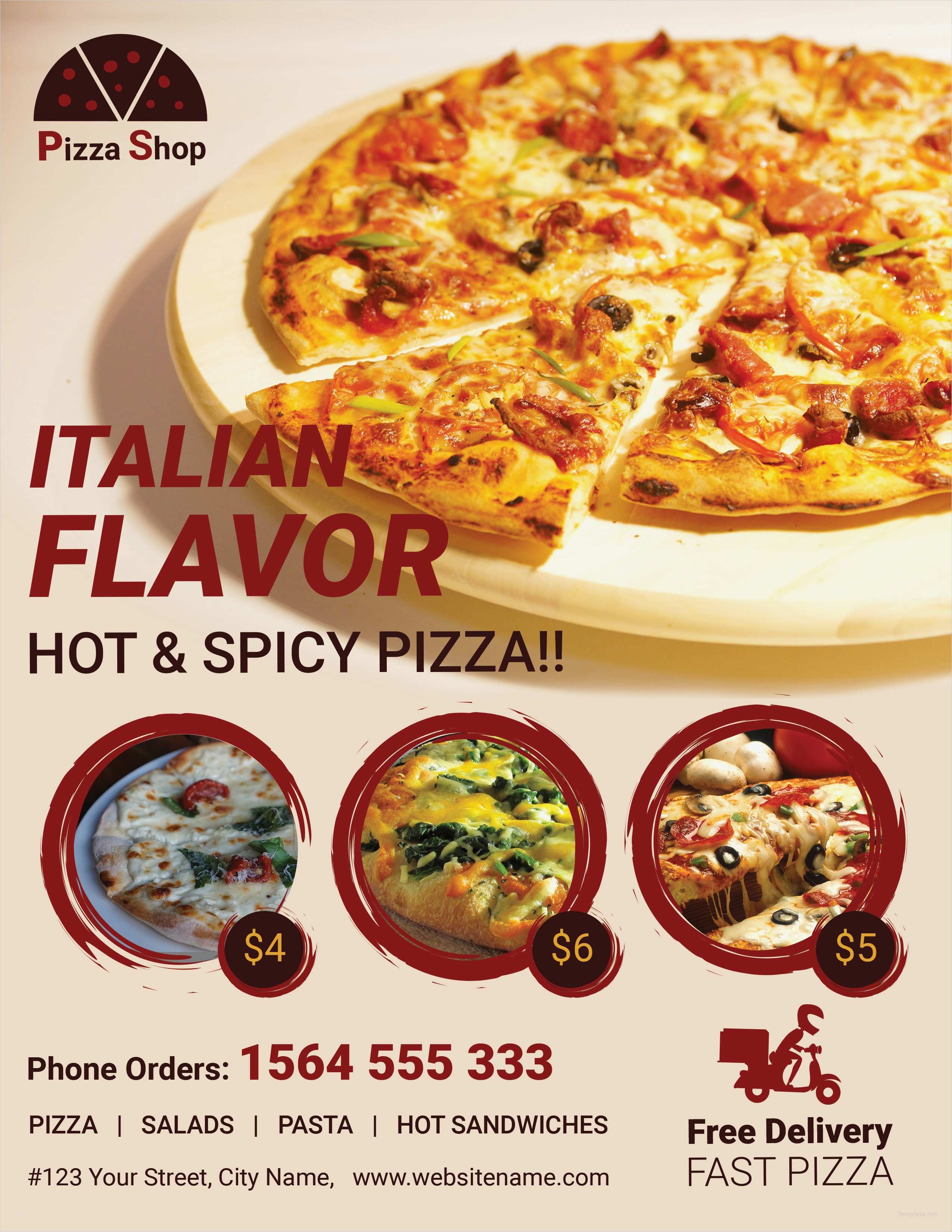 Pizza Flyer Vorlage Großartig Fantastisch Pizza Flyer Vorlage Galerie Beispiel