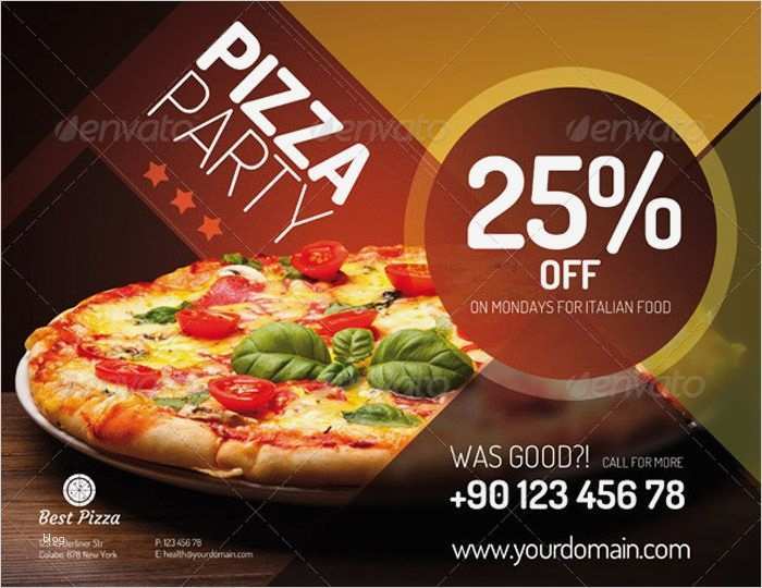 Pizza Flyer Vorlage Gut Flyer for Pizza Restaurant Grafika