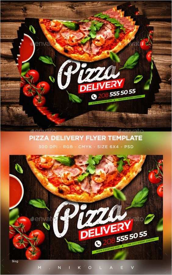 Pizza Flyer Vorlage Hübsch Delivery Restaurant Flyer Bing Images