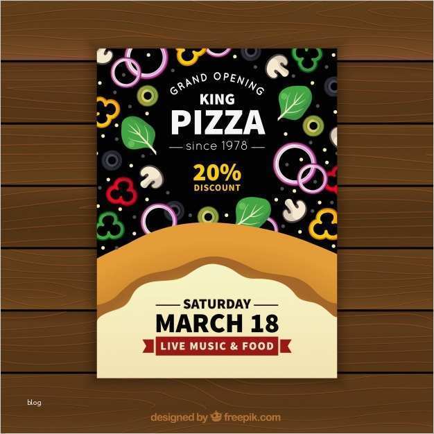 Pizza Flyer Vorlage Süß Pizzeria Pizzeria Mit Zutaten