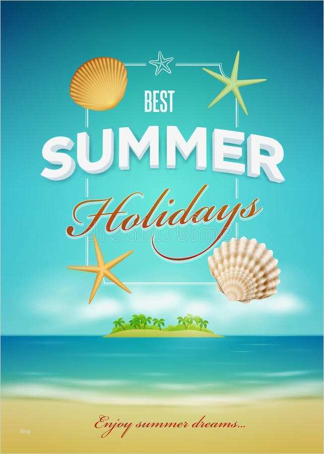 Plakat Vorlage Powerpoint Genial Summer Poster Design Template Stock Vector Image