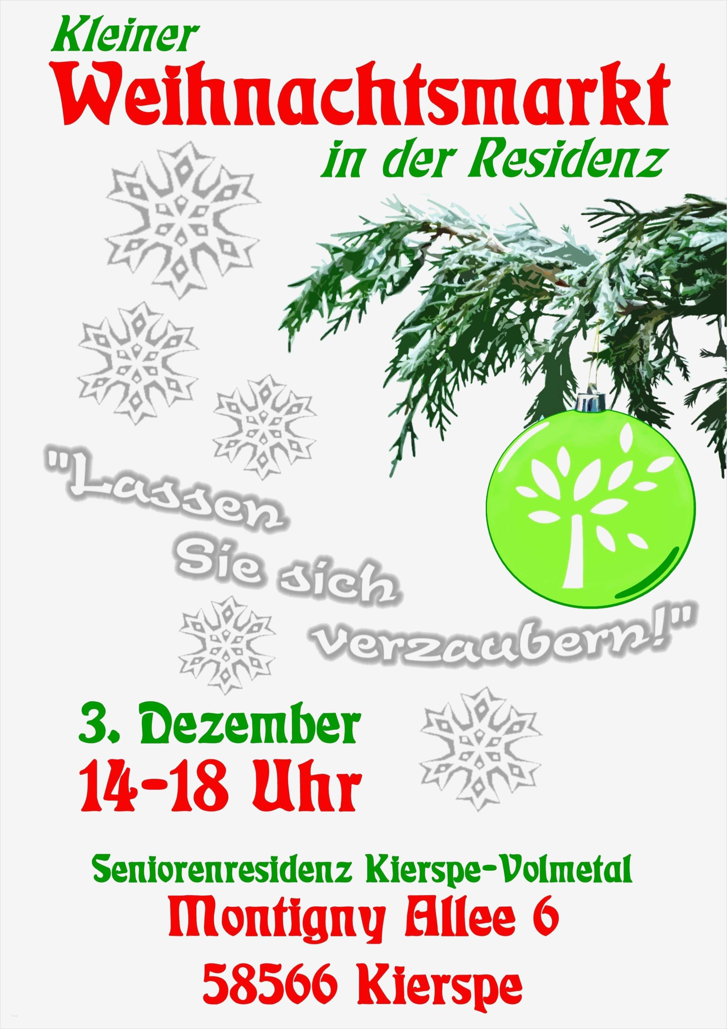 Plakat Weihnachtsmarkt Vorlage Luxus Einladung Zum Weihnachtsmarkt In Der Residenz