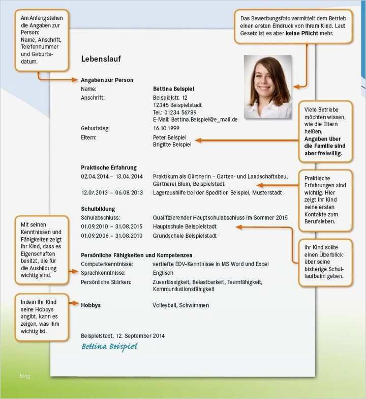 Infos zur Bewerbungsmappe beruf