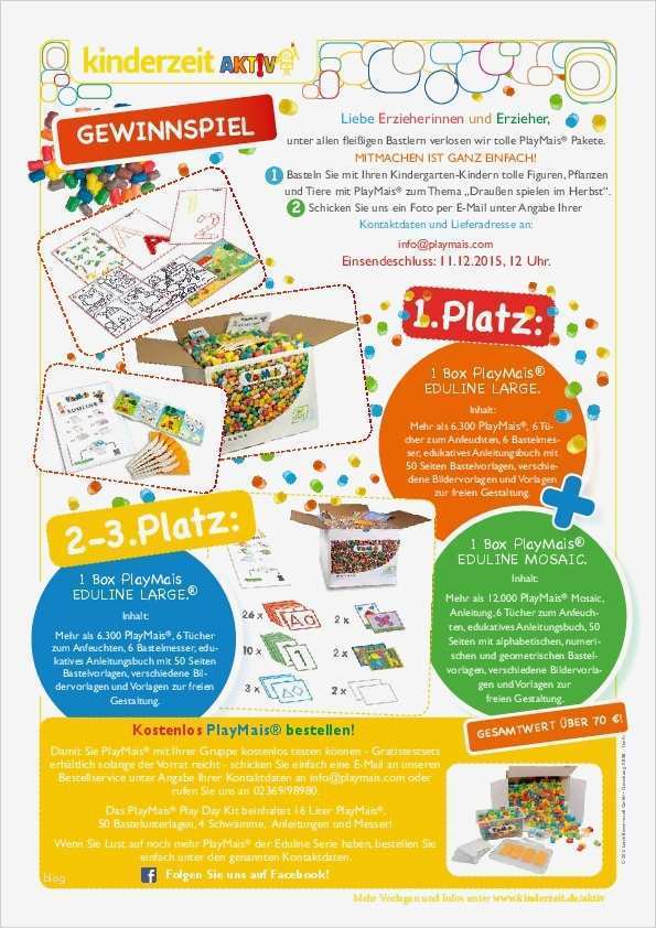 Playmais Vorlagen Ausdrucken Gut News Archiv Die Fachseite Für Erzieher Innen
