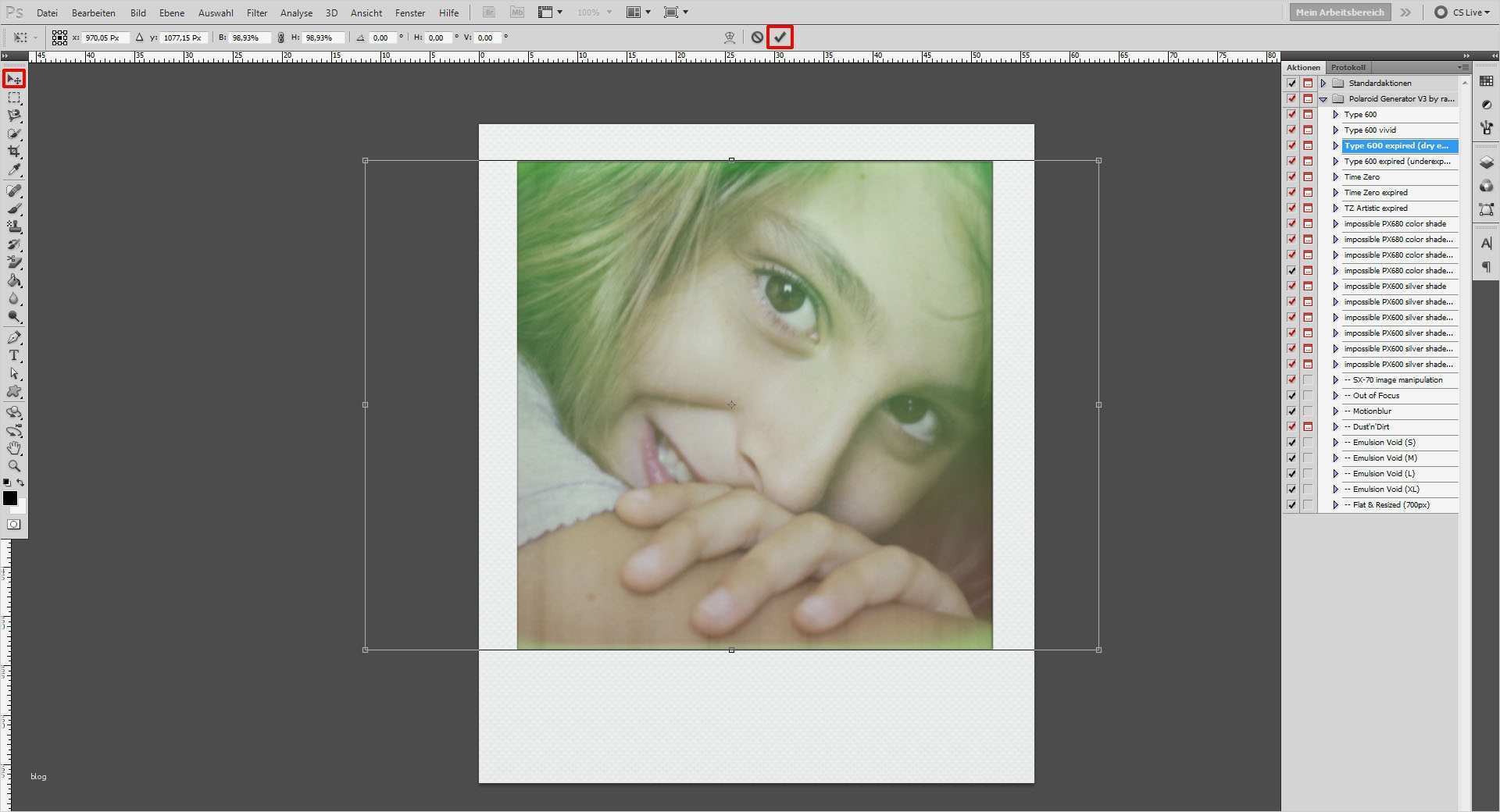 Polaroid Bilder Vorlage Schönste Tutorial Polaroid Foto Effekt Im Shop Erzeugen