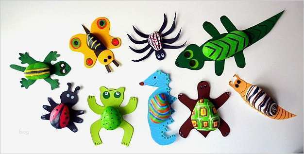 Pompon Tiere Basteln Vorlage Best Of Tiere Und Autos Aus Steinen Als Beschwerer Natur Basteln