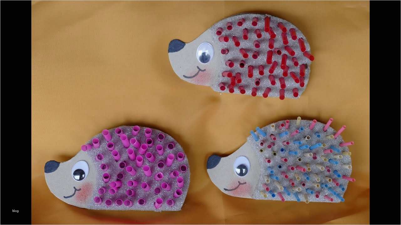 Pompon Tiere Basteln Vorlage Schön Igel Tiere Basteln Mit Kindern