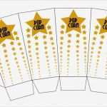 Popcorn Box Vorlage Genial Diy Oscar Party Popcorn Box Printablesthe Popcorn Factory