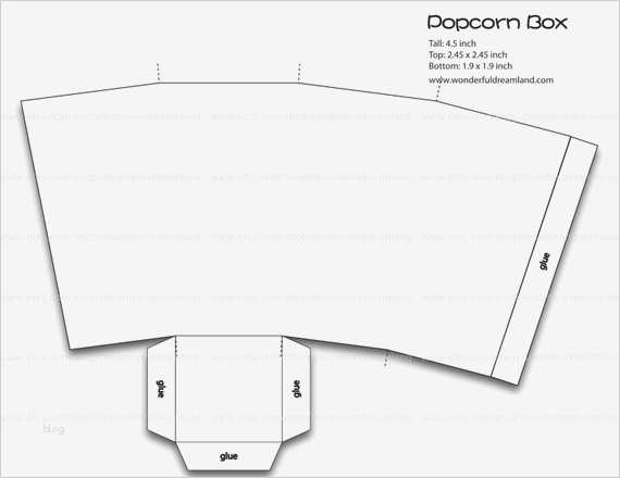 Popcorn Box Vorlage Inspiration Popcorn Pommes Frites Feld Vorlage Pdf Png Von