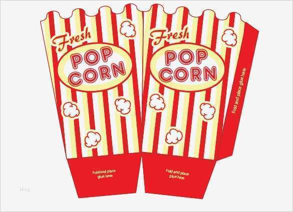 Popcorn Schachtel Vorlage Gut 14 Best Popcorn Box Templates