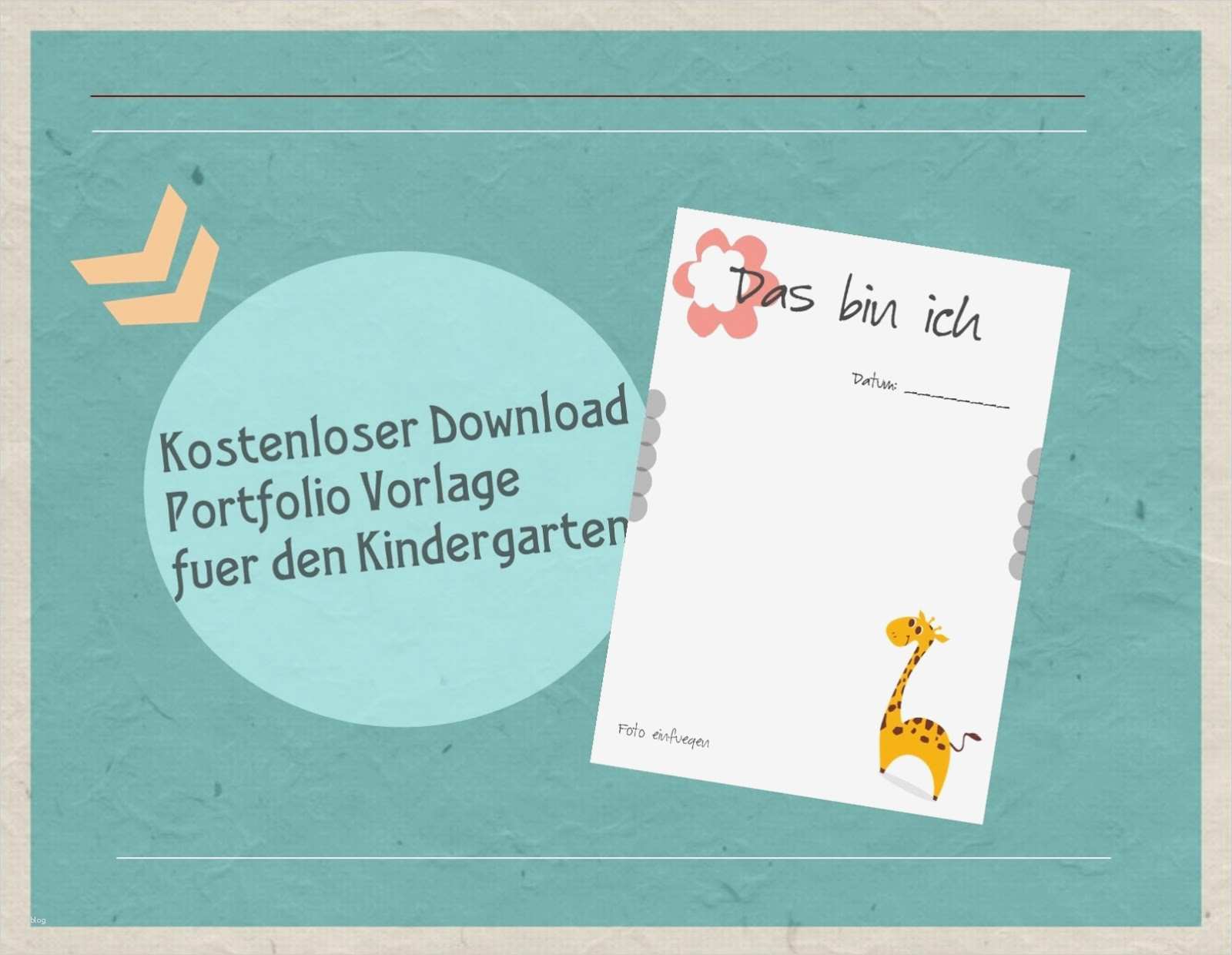 6 Bewundernswert Portfolio Kindergarten Vorlagen Download Ideen 2 Kita Living