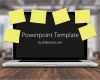 Powerpoint Vorlage Computer Inspiration Laptop & Post It Notes Powerpoint Template
