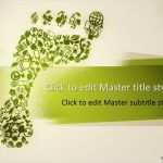 Powerpoint Vorlagen Biologie Bewundernswert Best Green Powerpoint Template with Footprint Illustration