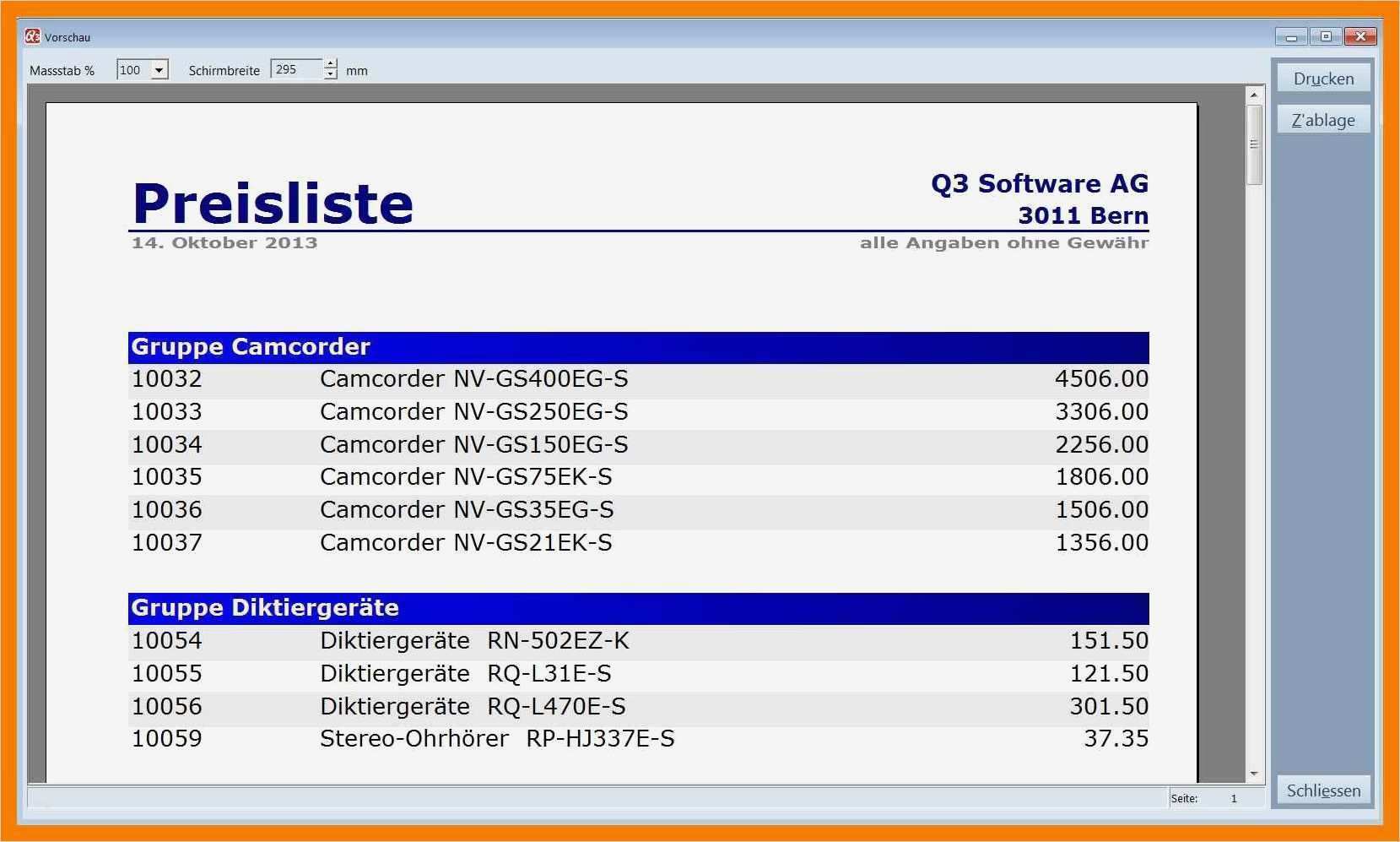 Preisliste Gastronomie Vorlage Angenehm 13 Vorlage Preisliste