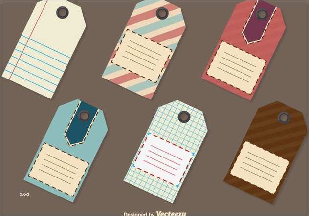 Preisschilder Vorlagen Bäckerei Süß Retro Preisschild Vorlagen Kostenloser Vektor Download