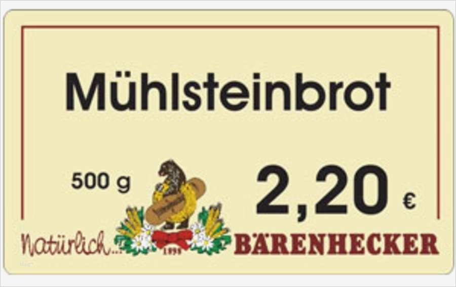 Preisschilder Vorlagen Bäckerei Wunderbar Preisschilder Bei Der Bäckerei Bärenhecke