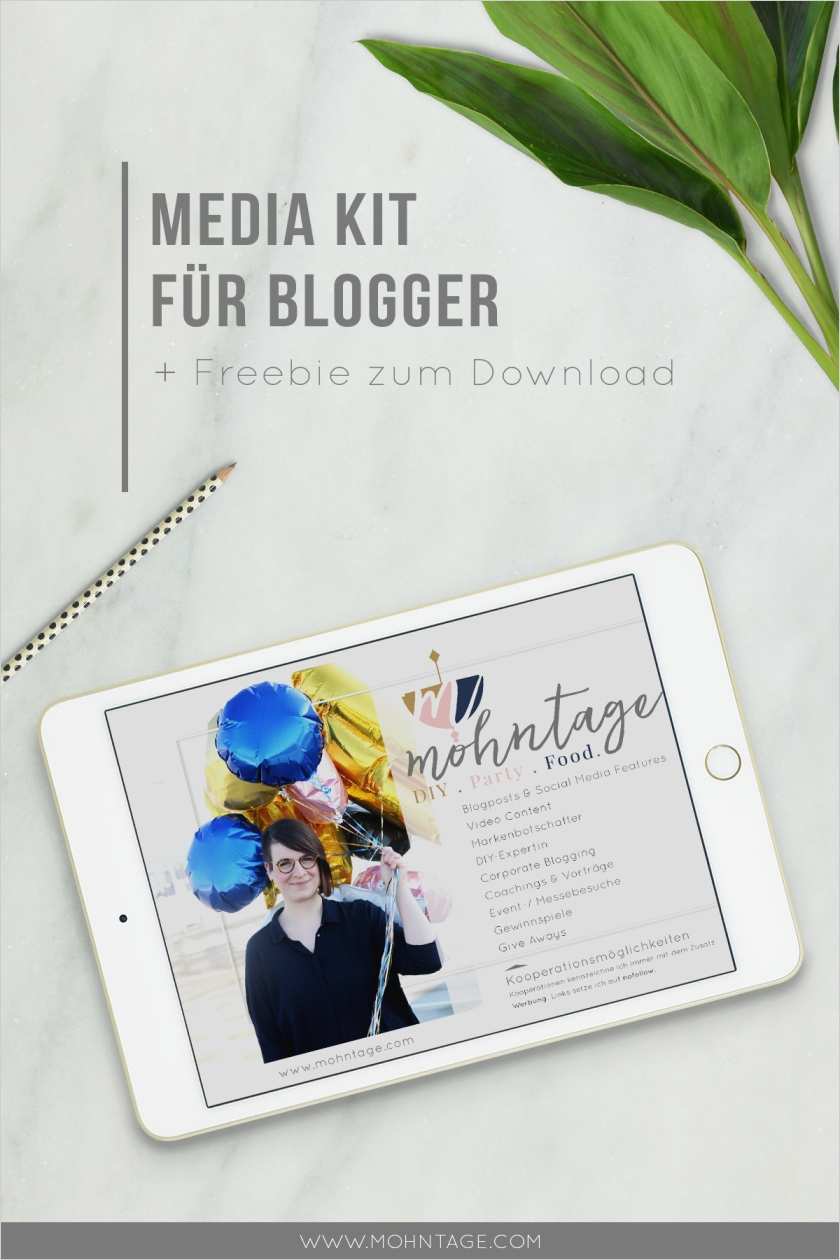 Press Kit Vorlage Schönste Media Kit Für Blogger