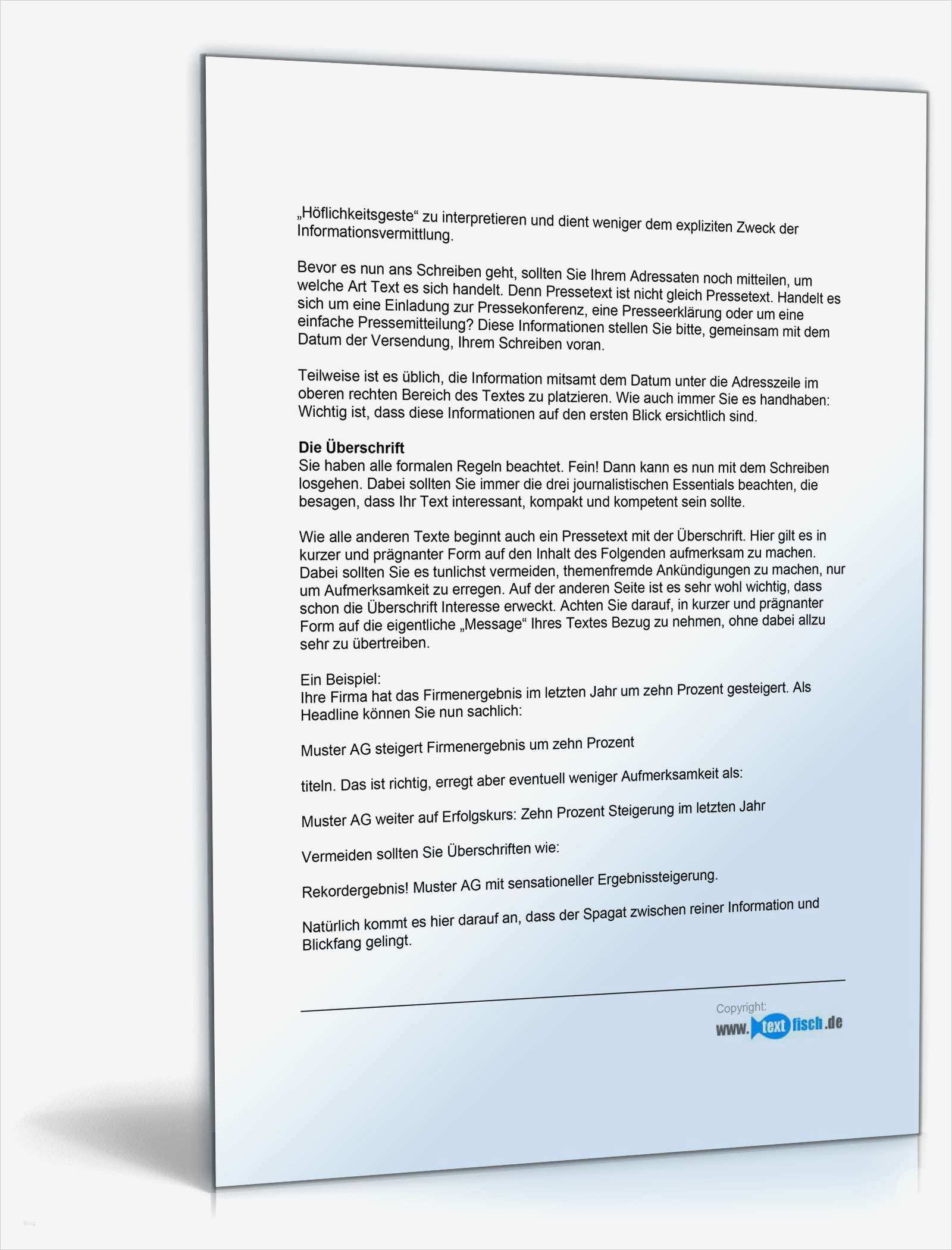 Pressemitteilung Vorlage Kostenlos Erstaunlich Pressemitteilung über Kostenlose Produktproben