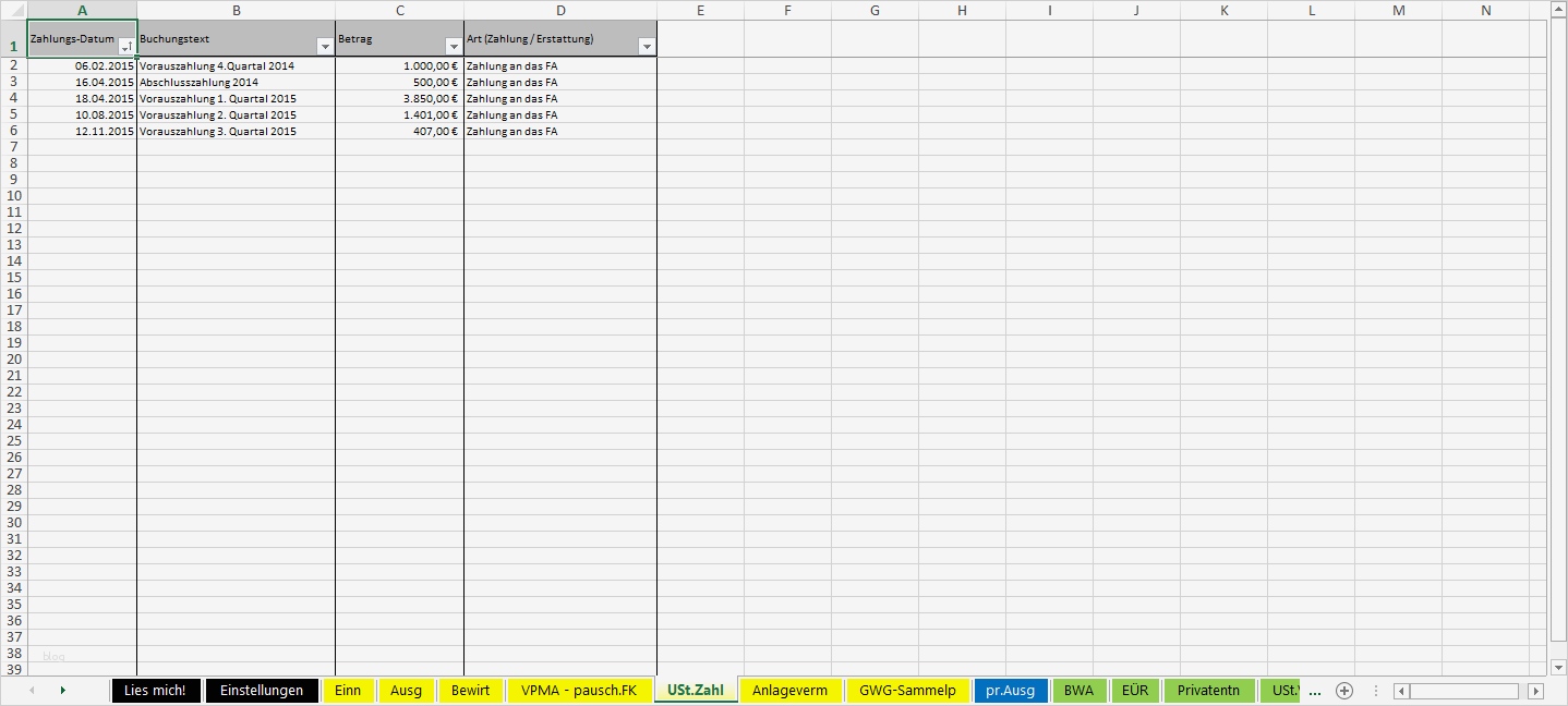 Private Buchhaltung Excel Vorlage Erstaunlich Excel Vorlage Einnahmenüberschussrechnung EÜr Pierre