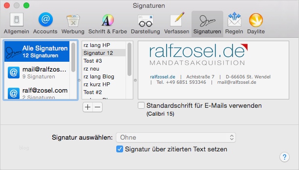 Private Signatur Vorlage Erstaunlich Apple Mail E Mail Signatur Mit Logo Und Schönen Schriften