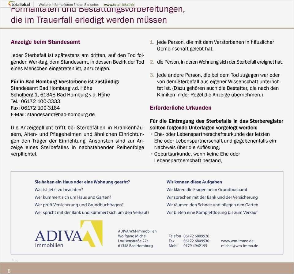 Privathaftpflicht Kündigen Vorlage Cool Bestattungen In Bad Homburg Pdf