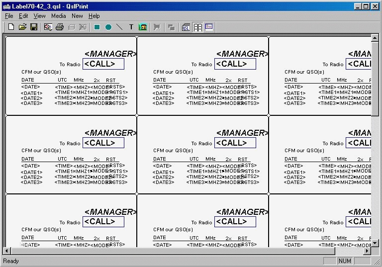 Pro Office Etiketten Vorlage Angenehm Qsl Druck