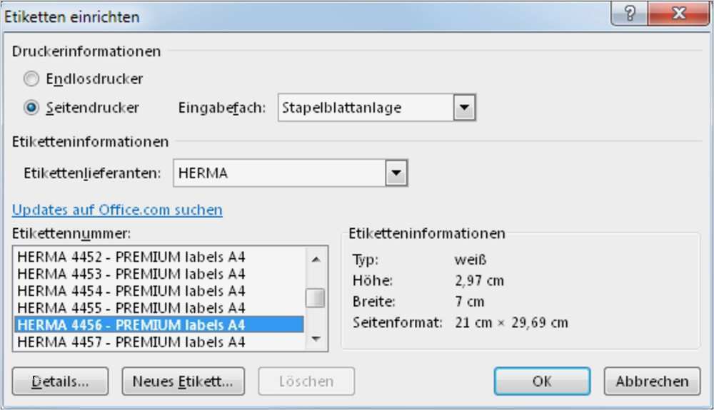 Pro Office Etiketten Vorlage Fabelhaft Im Schnellzugstempo Zum Etikettenbogen Pctipp