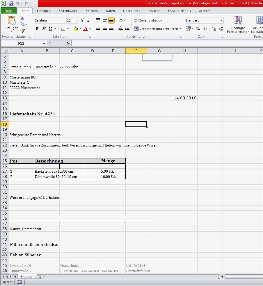 Produktionsplanung Excel Vorlage Kostenlos Erstaunlich Lieferschein Vorlage Für Fice Word – Kostenlos