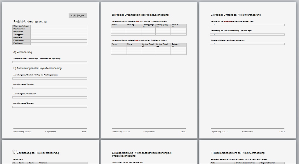 Projekt übergabeprotokoll Vorlage Neu Projektmanagement24 Blog Projekt Änderungsantrag In