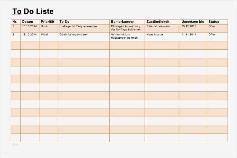 Projektstrukturplan Vorlage Word Kostenlos Angenehm to Do Liste Vorlage Word Und Excel