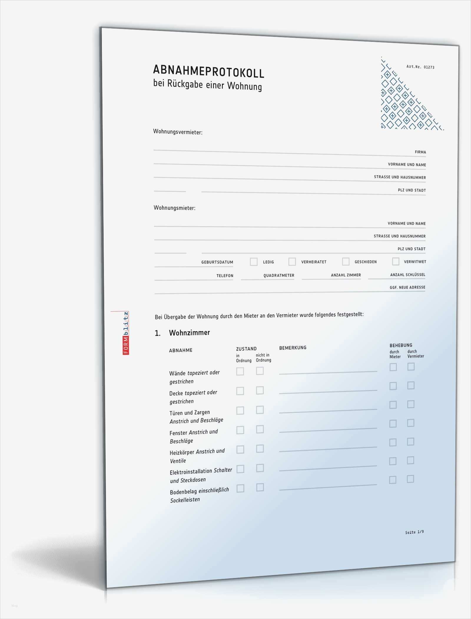Protokoll Vorlage Word Download Schön Abnahmeprotokoll Wohnung Bei Auszug Muster Zum Download