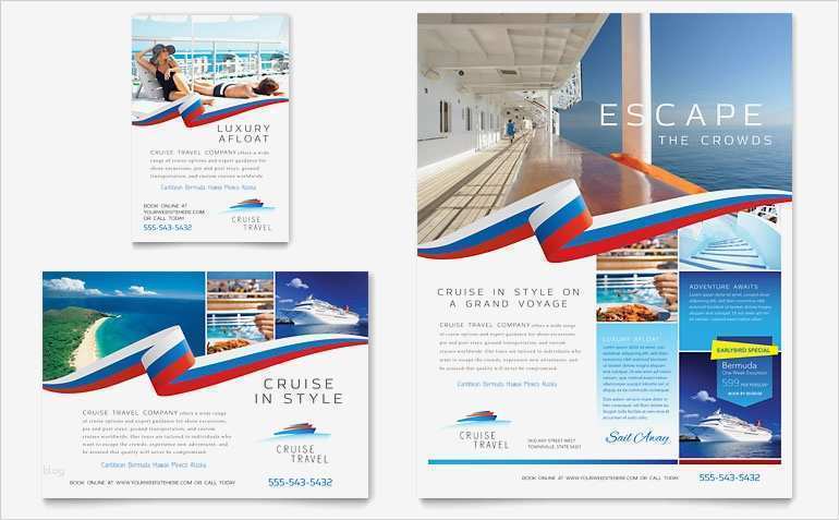 Publisher Flyer Vorlage Genial Cruise Travel Flyer & Ad Template Word & Publisher