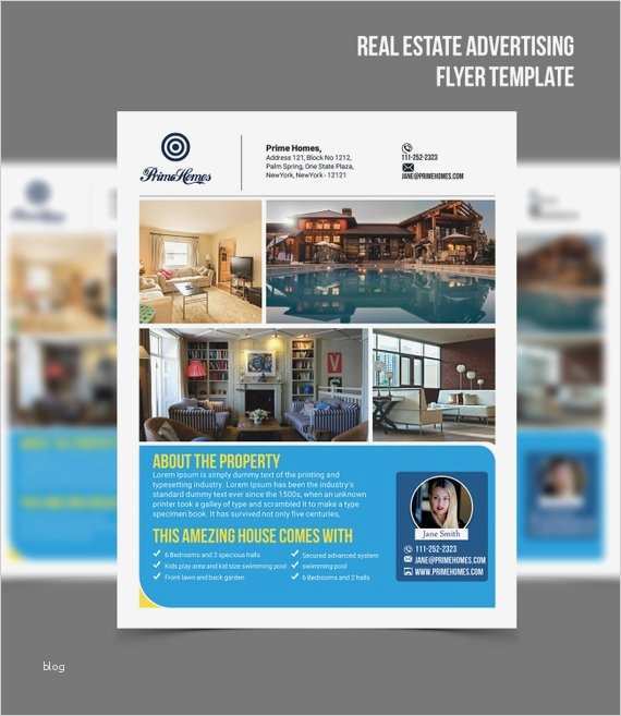 Publisher Flyer Vorlage Gut Real Estate Advertising Flyer Template Editable In Microsoft