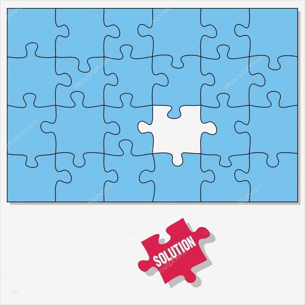 Puzzle Ausdrucken Vorlage Erstaunlich Puzzle Pieces — Stock Vector © Icefront