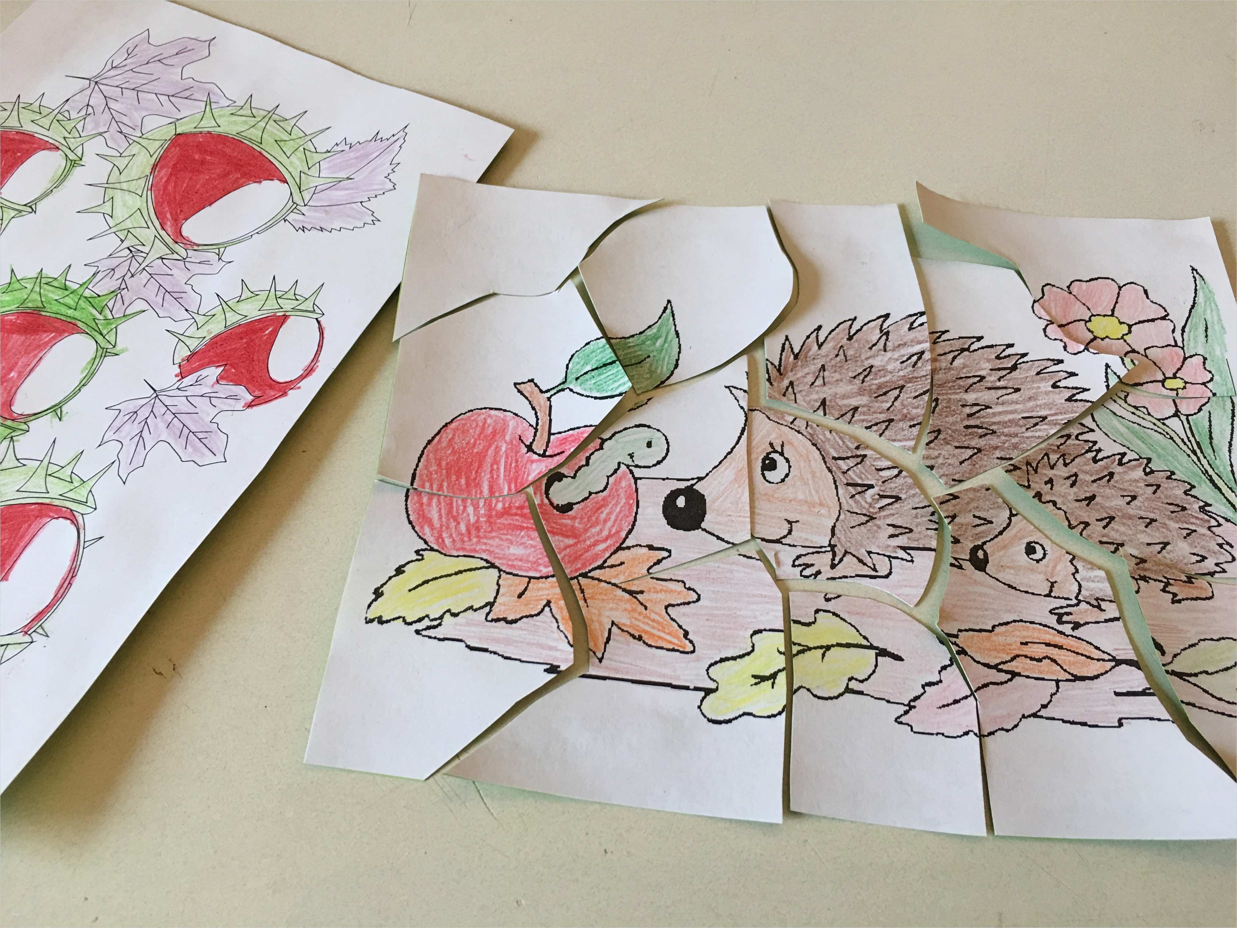 Bilder Puzzle für Kinder selber machen