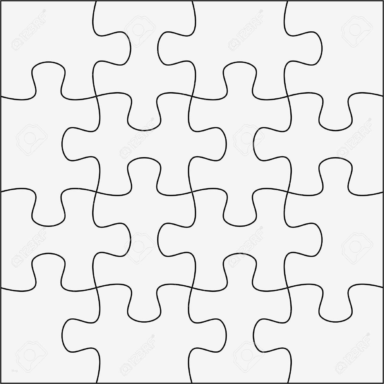Puzzle Vorlage Din A4 Best Of Template Puzzle Template