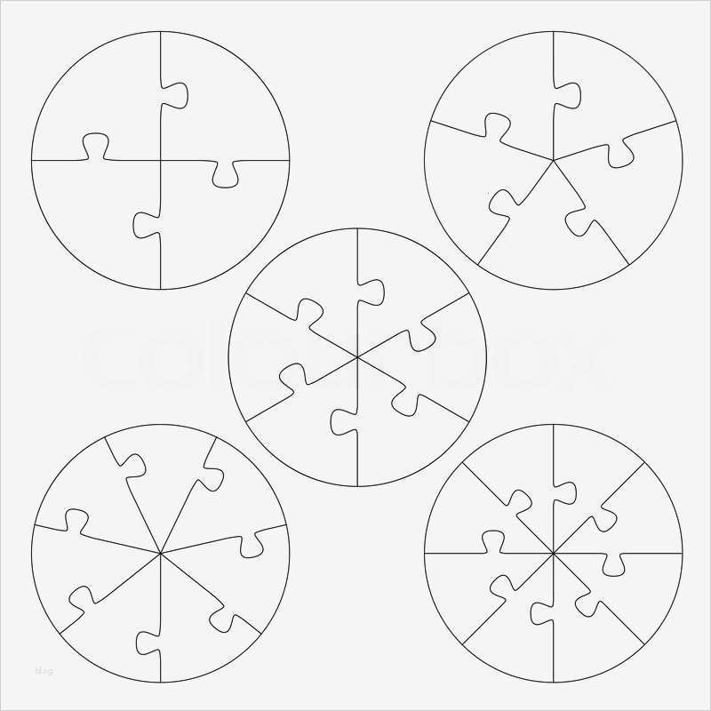 Puzzle Vorlage Din A4 Süß Puzzle Vorlagen Kreis Vektorgrafik