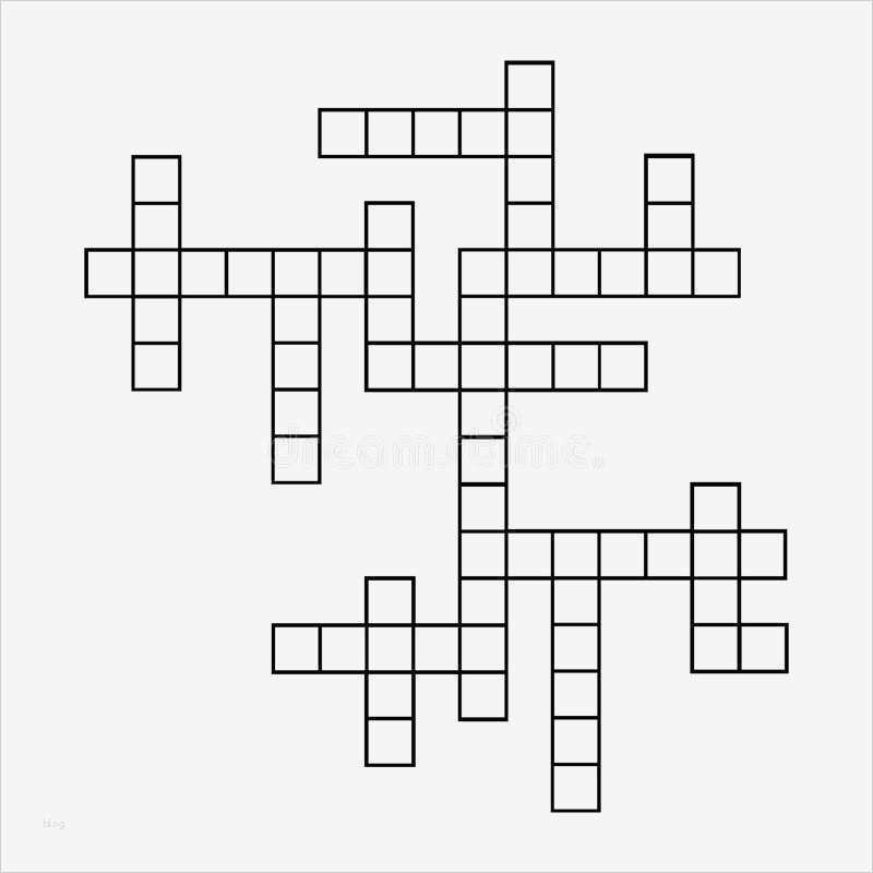 Puzzle Vorlage Word Best Of Template Crossword Puzzle Stock Vector Illustration