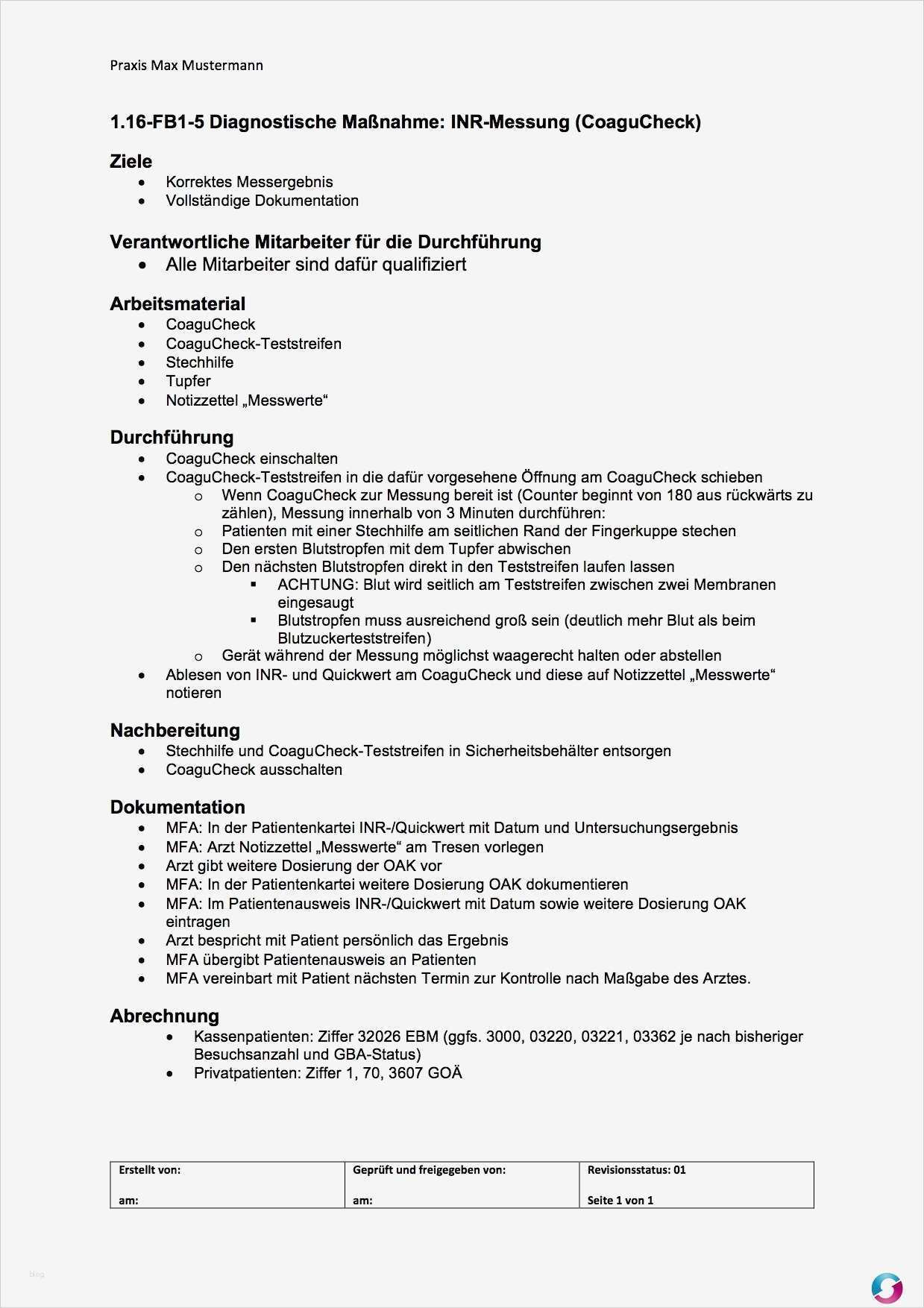 Muster Organigramm Einzelpraxis Qualitätsmanagement in