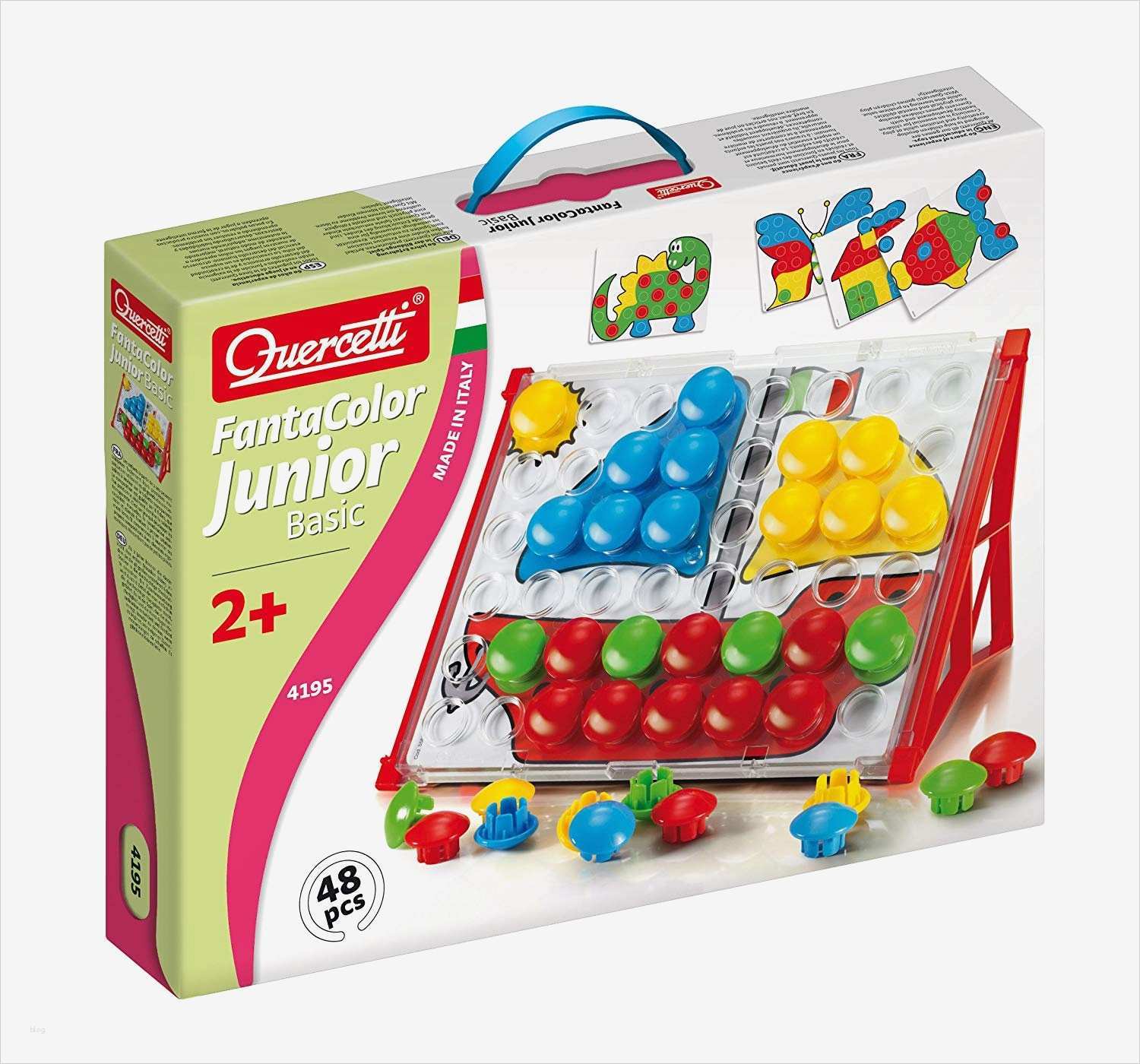 Quercetti Steckspiel Vorlagen Gut Quercetti 4195 Fantacolor Junior Basic tolles Steckspiel