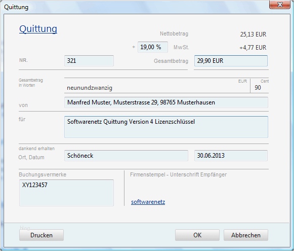 Quittung Ohne Mwst Vorlage Kostenlos Fabelhaft Quittung