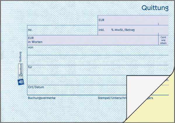 Quittung Ohne Mwst Vorlage Kostenlos Inspiration Avery Zweckform 1736 Quittung Mwst Separat Ausgewiesen