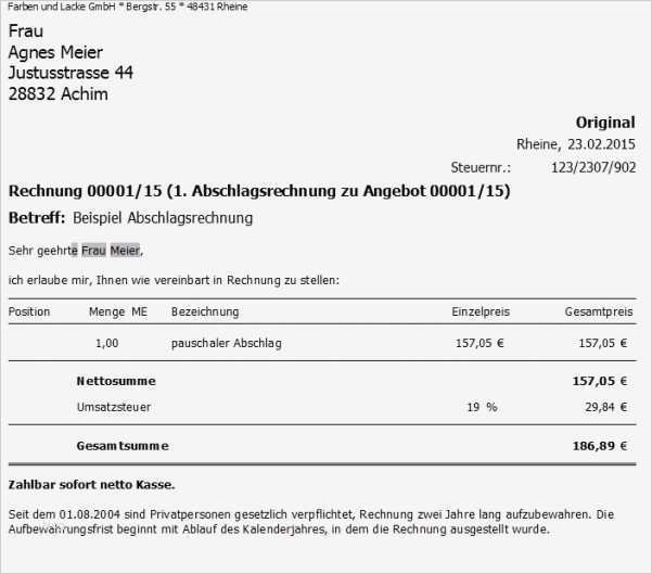 Rechnung Ausstellen Vorlage Erstaunlich Kumulierte Rechnung Vorlage Rechnungsvorlag Kumulierte
