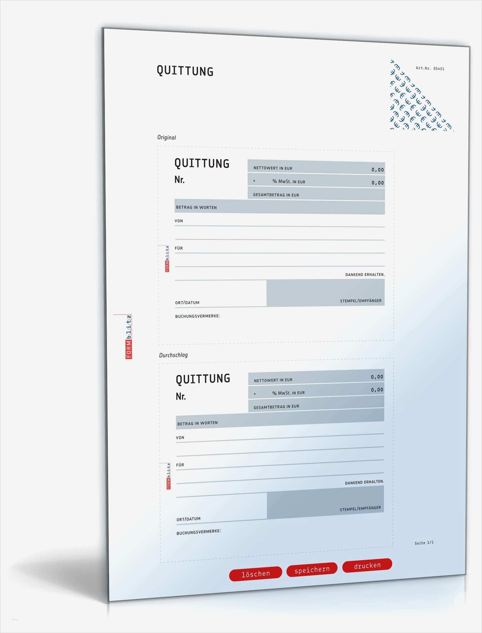 Rechnung Ausstellen Vorlage Genial Quittung