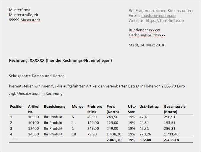 Rechnung Barzahlung Vorlage Bewundernswert Eine Rechnung Schreiben – Vorlagen tools Und Tipps