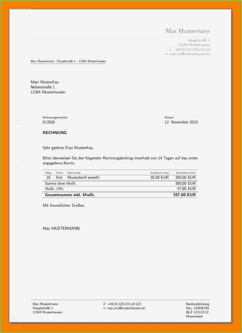 Rechnung Bestätigung Vorlage Bewundernswert atemberaubend Wohnungsmiete Quittungsvorlage Ideen Entry